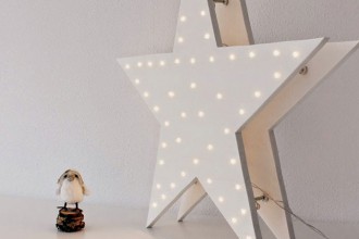 DIY, estrella de luces, navidad, estrella luminosa, decoratualma, dta