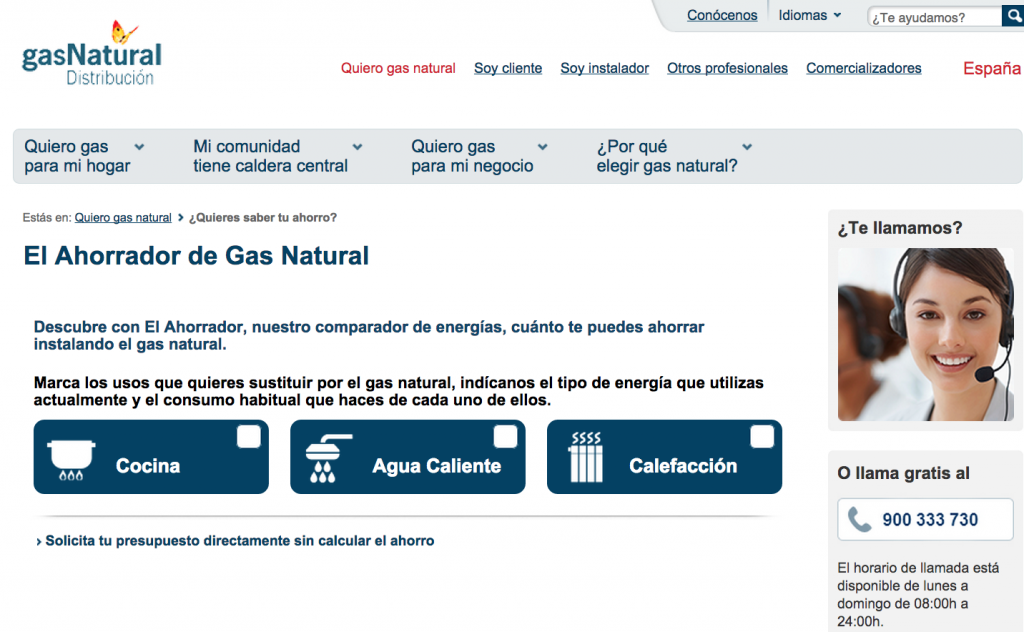 ahorro con gas natural