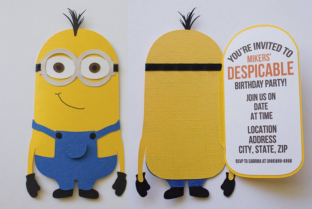 minion,carta,invitación,cumple