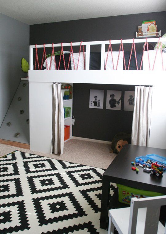 Dormitorio infantil cuardo niños con recodromo escalar dta decoratualma