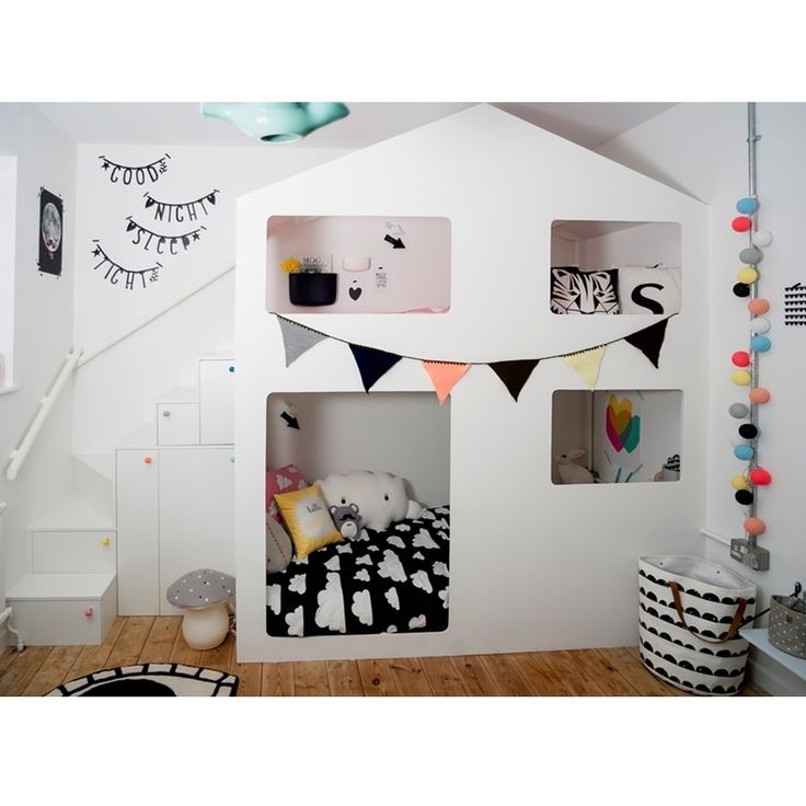 dormitorio infantil doble altura litera decoratualma dta nordico escandinavo